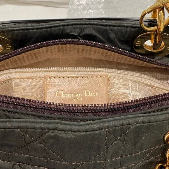 Authentic Christian Dior Lady Dior green Cannage Quilted Bag w/ certificate - Picture 4 of 16